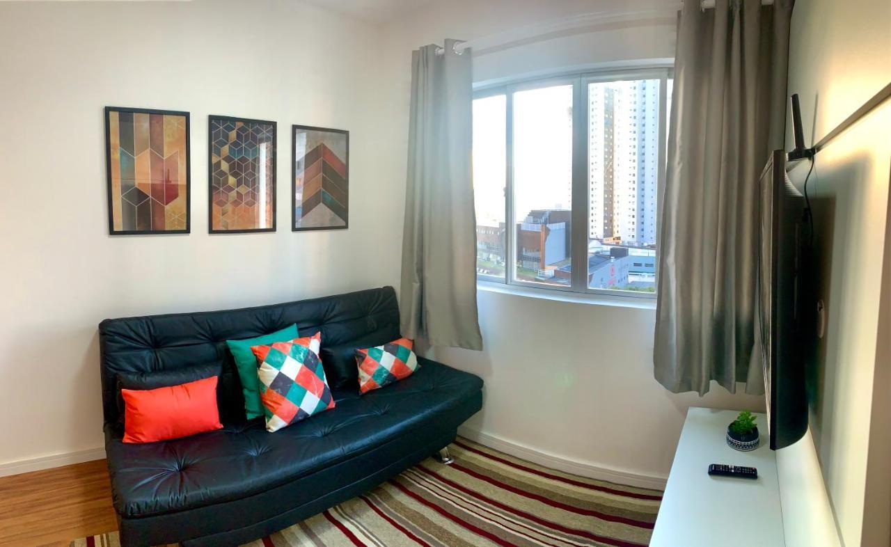 707- Apartamento Encantador, Amplo E Decorado, Quarto, Sala, Cozinha, Mobiliario Moderno, Cozinha Completa Com Utensilios , Excelente Vista Da Cidade E Localizacao Privelegiada No Bairro Bigorrilho 库里提巴 外观 照片
